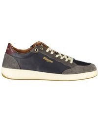 Blauer - Niedrigprofil-Leder-Suede-Sneaker - Lyst