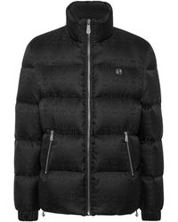 Philipp Plein - Short Nylon Puffer Jacket Monogram - Lyst