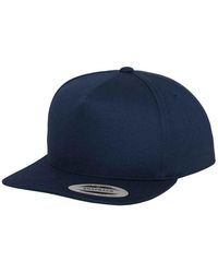 Flexfit - "Classic" Snapback Mütze 5 Segmente (Marineblau) - Lyst