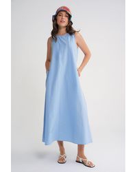 MixRay - Relaxed Fit Maxi Dress With Pockets - Lyst