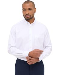 Eterna - Katoenen Overhemd Strijkvrij Comfort Fit Button-Down - Lyst