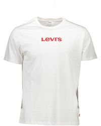 Levi's - Wit Katoenen T-Shirt - Lyst