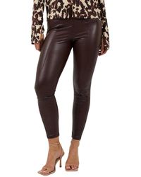 Brave Soul - Legging Kunstleer (Donkere Chocolade) - Lyst