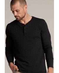 Velvet by Graham /& Spencer Men/'s Grey Heather Alvaro Cotton Jersey Henley Shirt
