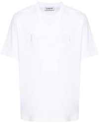Lanvin - Man Optic White T-shirt et Polo RMTS0010 - Lyst