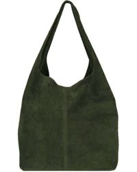 Camel Soft Suede Hobo Shoulder Bag