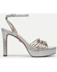 Veronica Beard - Beverlee Platform Sandal Silver Pale Gold - Lyst
