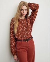 Veronica Beard - Lollie Floral Button-down Blouse - Lyst