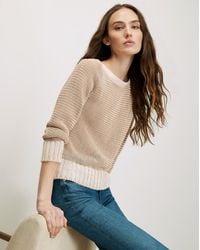 Veronica Beard - Orlian Knit Pullover Chai Ecru - Lyst