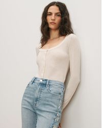 Veronica Beard - Hyland Button-down T-shirt - Lyst