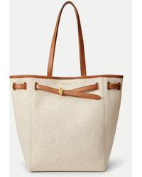 Veronica Beard - Canvas Dash Tote Natural Linen Hazel - Lyst