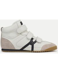 Veronica Beard - Nima High-top Velcro Sneaker Coconut Navy - Lyst