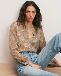 Veronica Beard - Ashlynn Silk Blouse - Lyst