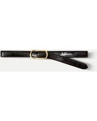 Veronica Beard - Loop Croc-embossed Belt - Lyst