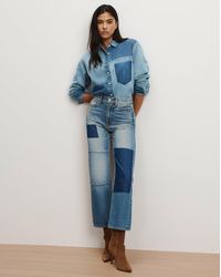 Veronica Beard - Dylan Patchwork Straight-leg Jean - Lyst