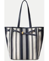 Veronica Beard - Striped Canvas Dash Tote - Lyst