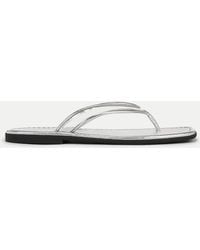 Veronica Beard - Clea Jelly Flip-flop Sandal Silver Clear - Lyst