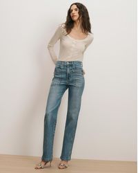 Veronica Beard - Dylan Patch-pocket Straight-leg Jean - Lyst