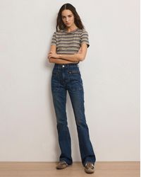 Veronica Beard - Beverly Patch-pocket Skinny-flare Jean - Lyst