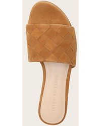 veronica beard senta woven leather slides