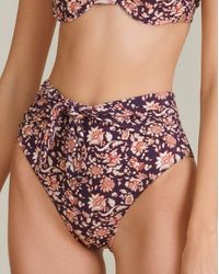 Veronica Beard Azoia Tie-waist Bikini Bottom - Multicolour