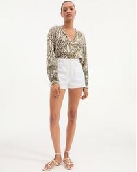 Veronica Beard - Timmi Denim Short With Patch Pockets - Lyst