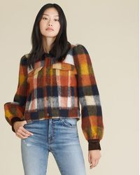 Veronica Beard Piana Brushed Flannel Coat - Multicolour