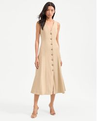 Veronica Beard - Lou Pleated Midi Dress - Lyst