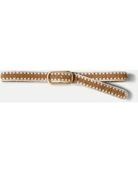 Veronica Beard - Loop Suede Whipstitch Belt - Lyst