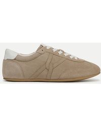 Veronica Beard - Riviera Suede Sneaker Sand Lily - Lyst