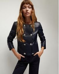 Veronica Beard - Winslow Leather Jacket - Lyst