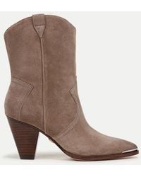 Veronica Beard - Cody Suede Western Bootie - Lyst
