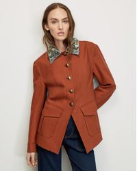 Veronica Beard - Laramie Removable-collar Dickey Jacket - Lyst