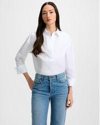 Veronica Beard - Draymond Cuff-sleeve Shirt - Lyst