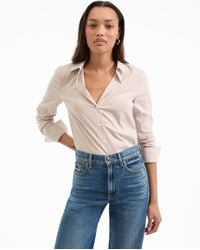 Veronica Beard - Amelia Button-down Shirt Acorn White - Lyst