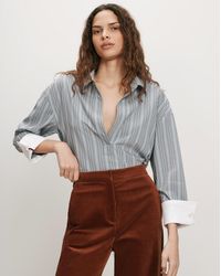Veronica Beard - Draymond Striped Shirt - Lyst