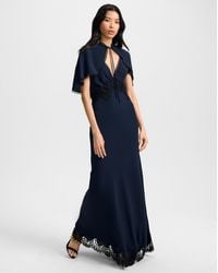 Veronica Beard - Muriel Lace-trim Maxi Dress - Lyst