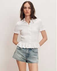 Veronica Beard - Ellisandra Smocked Top - Lyst