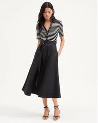 Veronica Beard - Delise Mixed Media Dress White Black - Lyst
