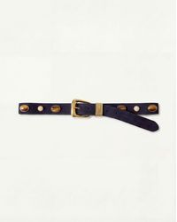 Veronica Beard - Arch Embellished Suede Belt - Lyst