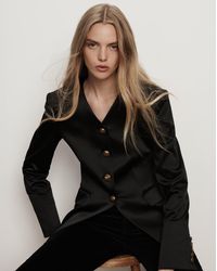 Veronica Beard - Cynthia Satin Tailored Jacket - Lyst