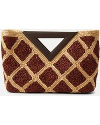 Veronica Beard - Raffia Vesper Clutch - Lyst