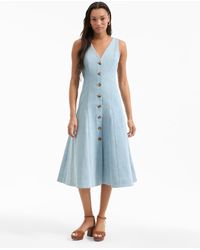 Veronica Beard - Lou Pleated Midi Dress - Lyst