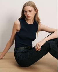 Veronica Beard - Sid Crewneck Knit Tank Top - Lyst