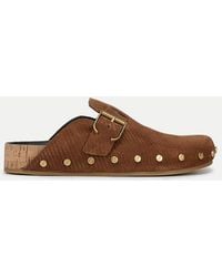 Veronica Beard - Fern Suede Clog - Lyst