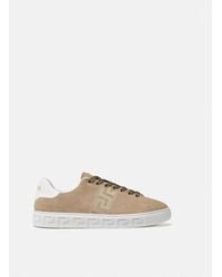 Versace - Suede Greca Sneakers - Lyst