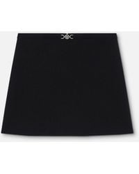 Versace - A-Linien-Minirock Aus Doppeltem Wollcrêpe - Lyst