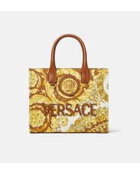 Versace - Barocco La Medusa Small Tote Bag - Lyst