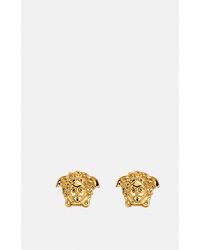 Versace - Orecchini A Bottone La Medusa - Lyst