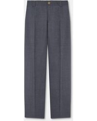 Versace - Micro-Checked Wool Jogger Pants - Lyst